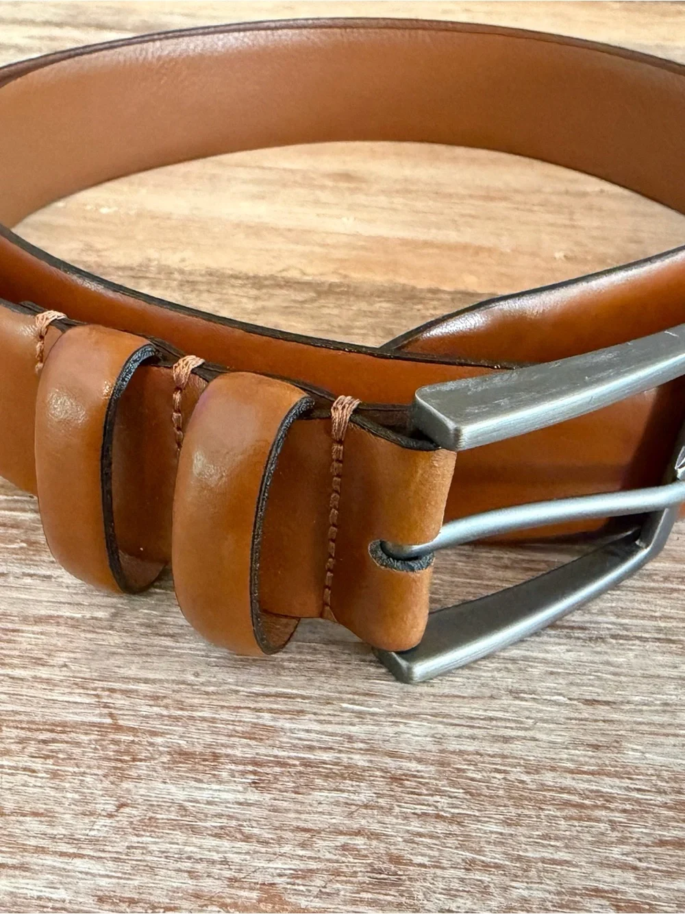 Joseph Abboud Men’s Leather‎ Belt Size 42 / 105 Brown Handcrafted in Italy EUC